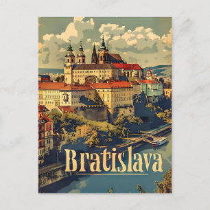 Bratislava-Reise-Werbung vintage Postkarte