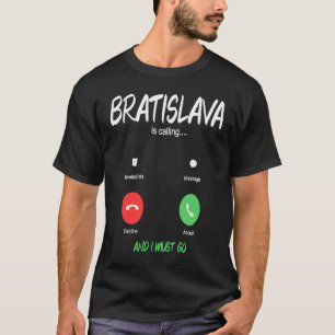 Bratislava ruft die Stadt der Slowaken an T-Shirt