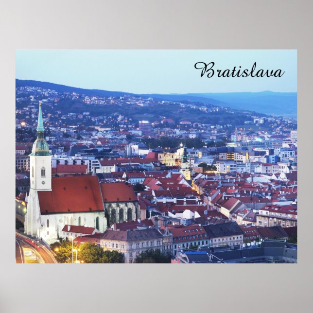 Bratislava Slowakei City Travel Foto Poster (Vorne)