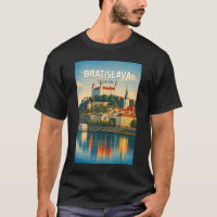Bratislava Slowakei Illustration Reise Kunst Retro