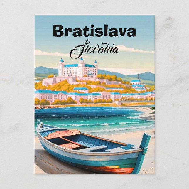 Bratislava Slowakei Reise Postkarten Kunst, Bratis (Vorderseite)