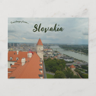 Bratislava und die Donau in der Slowakei Postkarte