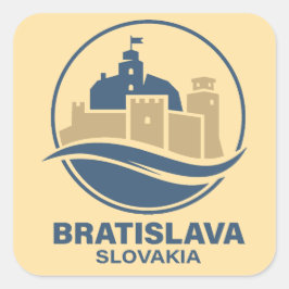 Bratislave Slovakia Europe Quadratischer Aufkleber