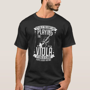 Bratsche Instrument Musiknoten Spieler Lektion Anf T-Shirt