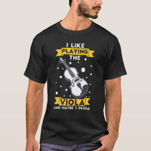 Bratsche Instrument Musiknoten Spieler Unterricht T-Shirt