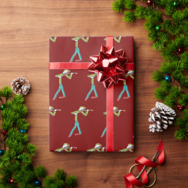 Bratschespielender Stockmann Geschenkpapier
