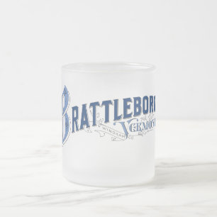 Brattleboro, (1896) Logo-Tasse Vermonts Mattglastasse