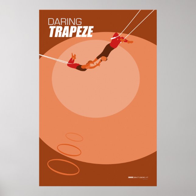 Brattleboro Circus Poster Serie - Trapeze (Vorne)