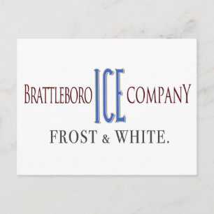 Brattleboro Ice Company Postkarte