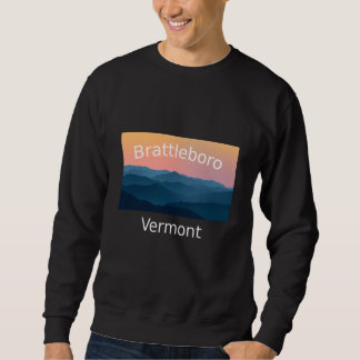 Brattleboro Vermont Berg Sonnenuntergang Heimatsta Sweatshirt