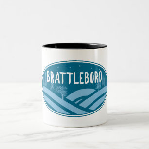 Brattleboro Vermont im Freien Zweifarbige Tasse