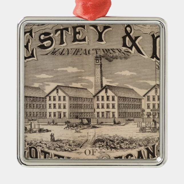 Brattleboro Vermont Ornament Aus Metall (Vorne)