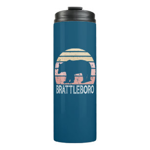 Brattleboro Vermont Retro Bär Thermosbecher