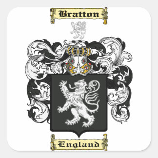 Bratton Quadratischer Aufkleber