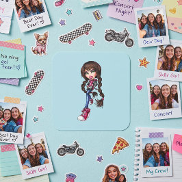 Bratz Quadratischer Aufkleber