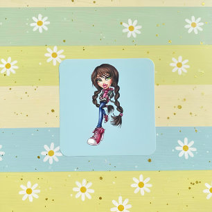 Bratz Quadratischer Aufkleber