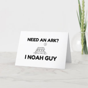 Brauche eine Arche, ich Noah-Typ Feiertagskarte