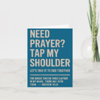 Brauche Gebet Schulter tippen Christlich