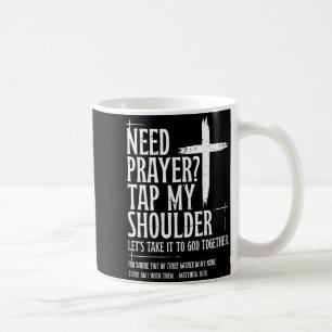 Brauche Gebet Tippe auf Schulter Bibelvers Christl Kaffeetasse