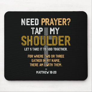 Brauche Gebet Tippe Meine Schulter Bibelvers Chris Mousepad