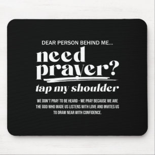 Brauche Gebet Tippe Meine Schulter Christliche Män Mousepad
