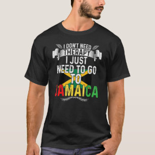 Brauche nur Jamaika Urlaub Jamaikanische Flagge Sü T-Shirt