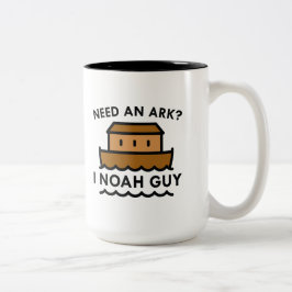 Brauchen Sie eine Arche? Ich Noah Typ. Zweifarbige Tasse