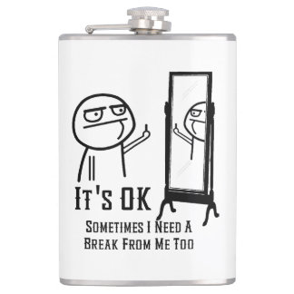 Brauchen Sie eine Break Mirror Flask Flachmann