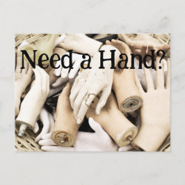 Brauchen Sie eine Hand? Postkarte
