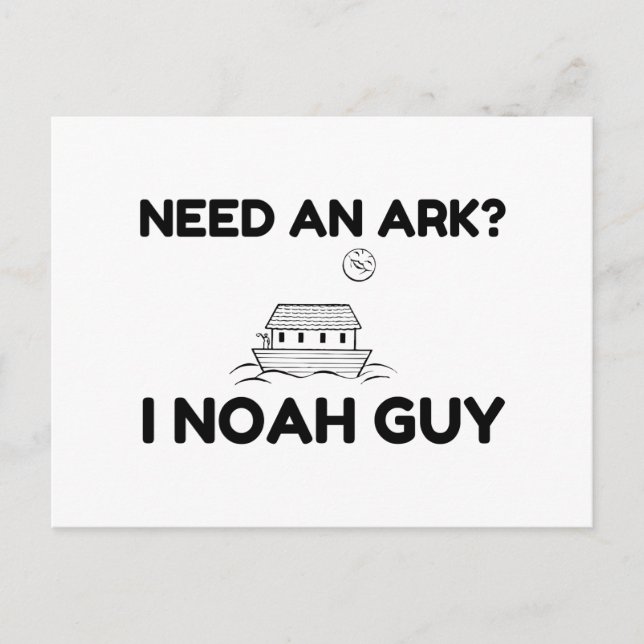 Brauchen Sie einen Ark I Noah Typ Postkarte (Vorderseite)