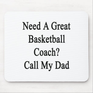 Brauchen Sie einen tollen Basketballtrainer, rufen Mousepad