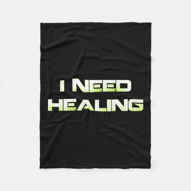 Brauchen Sie Heilung Video Gaming Shirt Funny Vide Fleecedecke (Vorderseite)