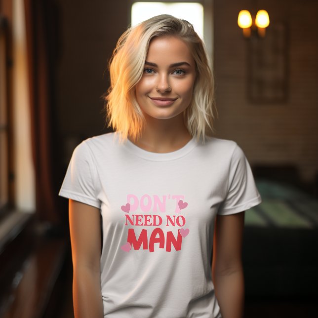 Brauchen Sie keinen Valentinstag T-Shirt (Anti Valentines Day Tshirt)