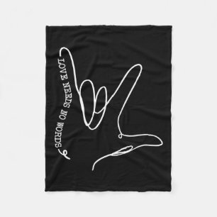 Brauchen Sie keinen Word asl Autismus Bewusstsein  Fleecedecke