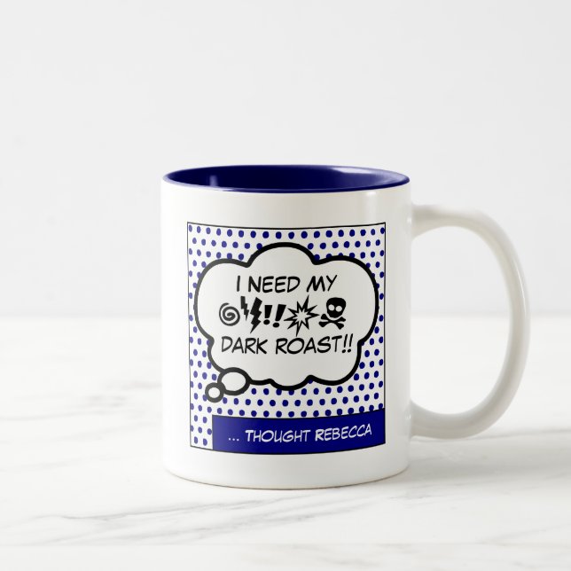 Brauchen Sie meine Kaffee-Zwei-Tone-Tasse Zweifarbige Tasse (Rechts)