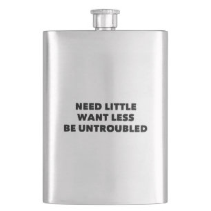 Brauchen Sie wenig Woll weniger ungestört Flachmann