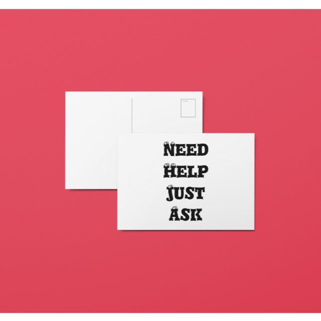 Brauchst du Hilfe Postkarte (Von Creator hochgeladen)