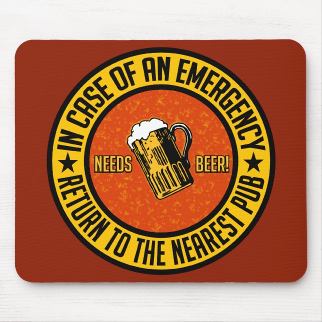 BRAUCHT BIER! MOUSEPAD (Vorne)