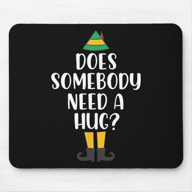 Braucht jemand einen schweren Weihnachtself-Buddy- Mousepad (Vorne)