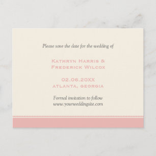 Brauchtum an der rosa Grenze Save the Date Postkar Ankündigungspostkarte