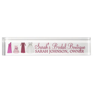 Braudmaid Gowns Bridal Boutique Namensplakette