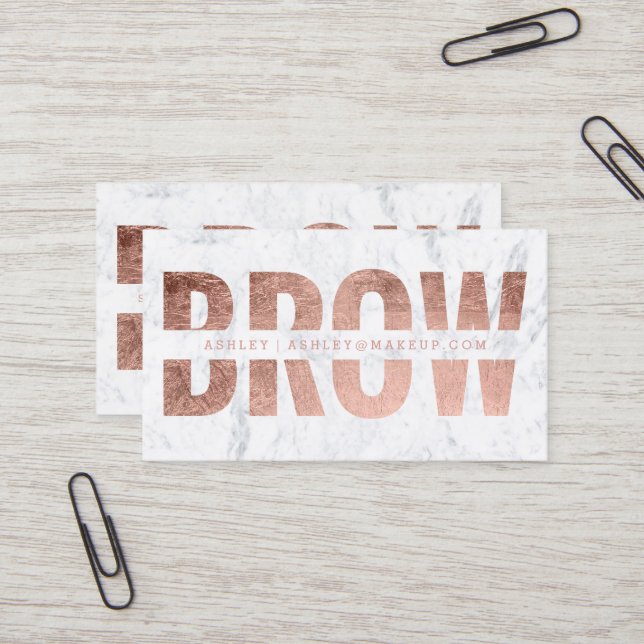 Braue herausgeschnittener visitenkarte (Vorderseite/Rückseite Beispiel)