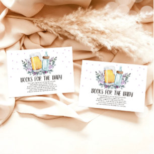 Brauen Biere und Flaschen Rustikale Encl Begleitkarte