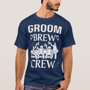 Brauen Crew Groom Squad Trauzeuge Hochzeitbier tri T-Shirt