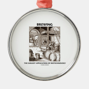 Brauen der frühesten Anwendung von Biotechnologie Silbernes Ornament