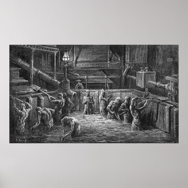 Brauer am Arbeitsplatz Poster (Vorne)