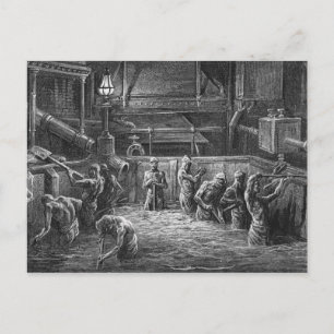 Brauer am Arbeitsplatz Postkarte