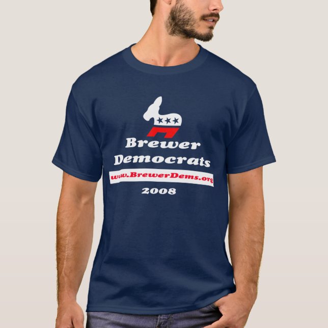 Brauer-Demokrat-Logo-Shirt T-Shirt (Vorderseite)