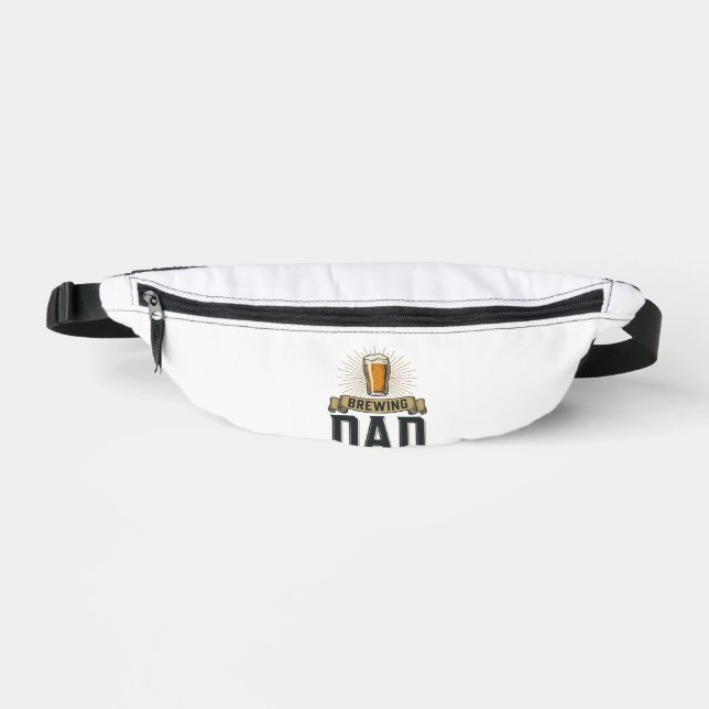 Brauer-Vater-Bier-Vintage-Stickerei-Shirt-Design_1 Bauchtasche (Vorderseite)