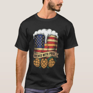 Brauerei Amerikanische Flagge Craft Beer für ameri T-Shirt